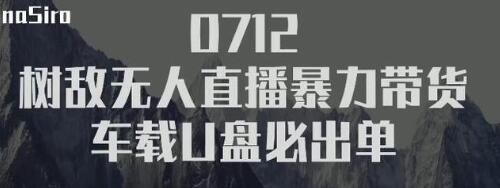 树敌‮习研‬社抖音无人直播暴力带货车载U盘必出单，单号单日产出300纯利润 - 网赚资源网-网赚资源网