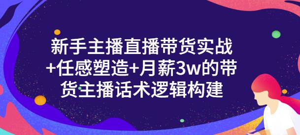 一群宝宝·新手主播直播带货实战+信任感塑造+月薪3w的带货主播话术逻辑构建 - 网赚资源网-网赚资源网