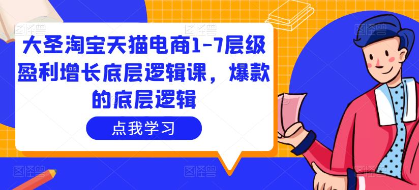 大圣淘宝天猫电商1-7层级盈利增长底层逻辑课，爆款的底层逻辑 - 网赚资源网-网赚资源网