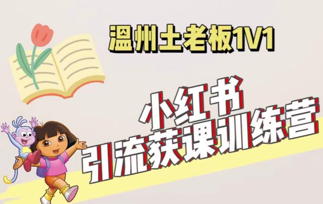 小红书1对1引流获客训练营：账号、内容、引流、成交（价值3999元） - 网赚资源网-网赚资源网