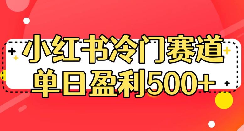 小红书冷门赛道，单日盈利500+【揭秘】 - 网赚资源网-网赚资源网