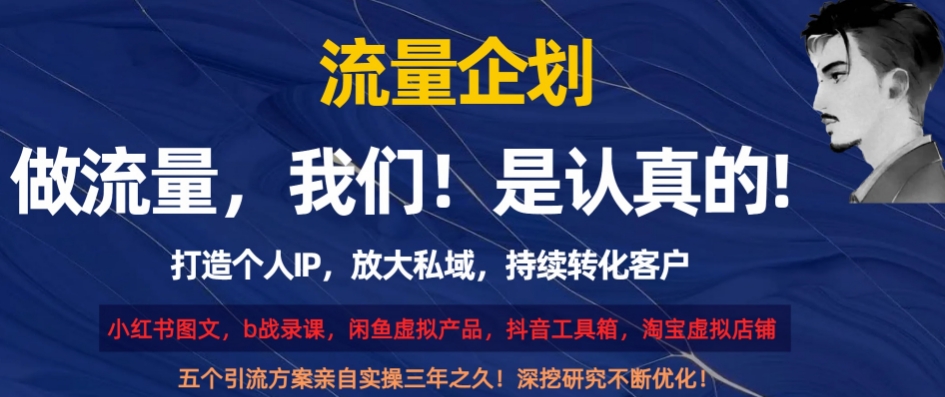 流量企划，打造个人IP，放大私域，持续转化客户【揭秘】 - 网赚资源网-网赚资源网