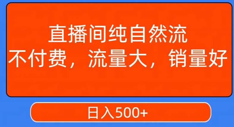 视频号直播间纯自然流，不付费，白嫖自然流，自然流量大，销售高，月入15000+【揭秘】 - 网赚资源网-网赚资源网