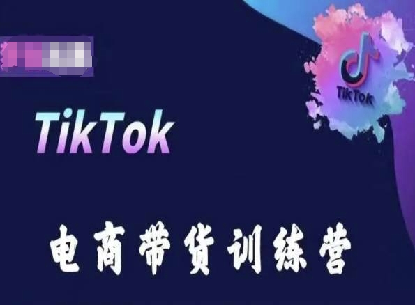 TikTok电商带货训练营，跟随时代潮流，跨境掘金 - 网赚资源网-网赚资源网