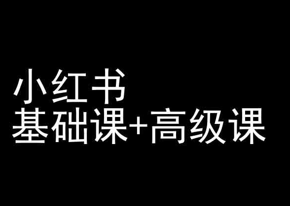 小红书基础课+高级课-小红书运营教程 - 网赚资源网-网赚资源网