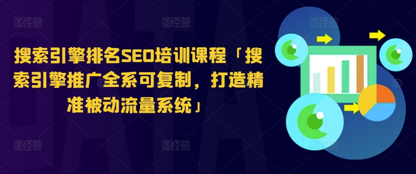 搜索引擎排名SEO培训课程「搜索引擎推广全系可复制，打造精准被动流量系统」 - 网赚资源网-网赚资源网