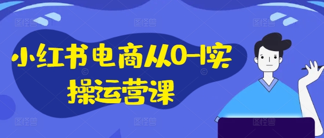 小红书电商从0-1实操运营课，小红书手机实操小红书/IP和私域课/小红书电商电脑实操板块等 - 网赚资源网-网赚资源网