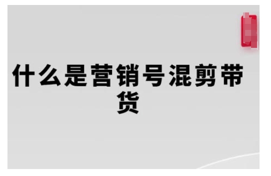 营销号混剪带货，从内容创作到流量变现的全流程，教你用营销号形式做混剪带货 - 网赚资源网-网赚资源网