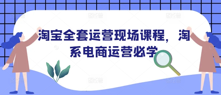 淘宝全套运营现场课程，淘系电商运营必学 - 网赚资源网-网赚资源网