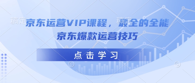 京东运营VIP课程，最全的全能京东爆款运营技巧 - 网赚资源网-网赚资源网