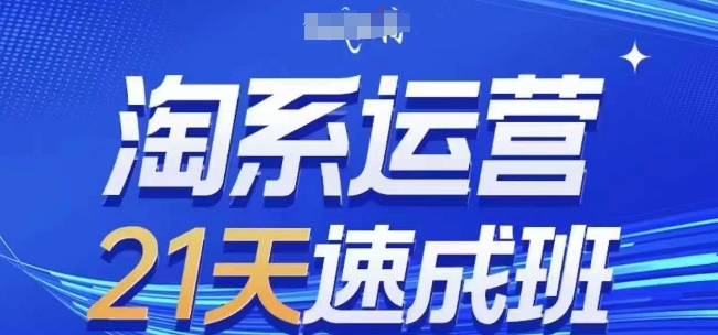 淘系运营21天速成班(更新25年2月)，0基础轻松搞定淘系运营，不做假把式 - 网赚资源网-网赚资源网