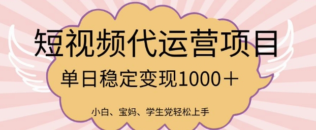 2025最新风口项目，短视频代运营日入多张【揭秘】 - 网赚资源网-网赚资源网