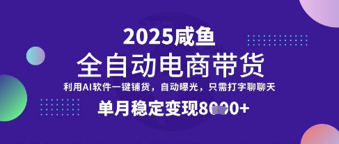 全网首发【闲鱼全自动电商带货】三年磨一剑，一朝露锋芒，单月稳定变现8k+【揭秘】 - 网赚资源网-网赚资源网